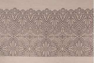 RA Lace Stripe Upholstery Fabric in Slate