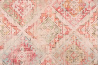 PK Lifestyles Omari Tapestry Printed Velour Decorator Fabric in Ginger