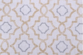 Magnolia Home Talbot Printed Cotton Drapery Fabric in Barley