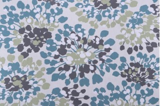 Magnolia Home Starlight Printed Cotton Drapery Fabric in Sea Breeze