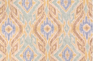 Robert Allen Thunderhead Spanish Printed Cotton Drapery Fabric in Artichoke