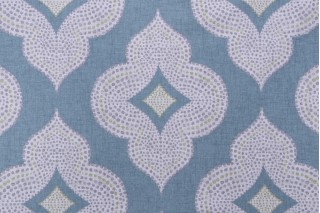 Magnolia Home Alexandria Printed Cotton Drapery Fabric in Verdigris