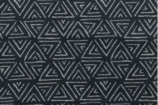 7/8 Yard Mill Creek Printed Poly Outdoor Fabric in Noir