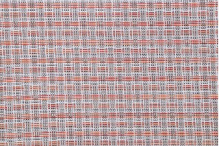 Woven Vinyl Mesh Sling Chair Outdoor Fabric in Grey Firebrick
