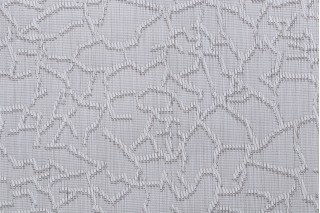 Jacquard Woven Vinyl Mesh Sling Chair Outdoor Fabric in White/Grey