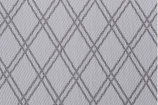 Woven Vinyl Mesh Sling Chair Outdoor Fabric in Pewter/White