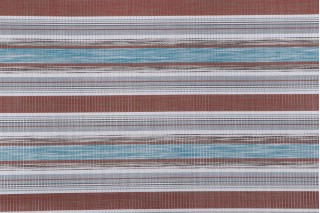 Phifertex Woven Vinyl Mesh Sling Chair Outdoor Fabric in Red/Blue Stripe