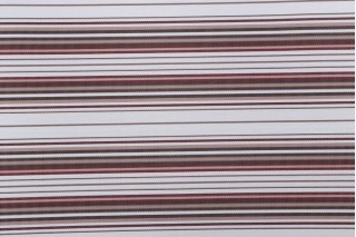 Phifertex Woven Vinyl Mesh Sling Chair Outdoor Fabric in Red/Brown Stripe
