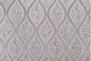 Thibaut Francis Embroidery Decorator Fabric in Flax 