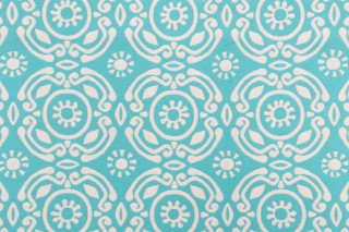Thibaut Soleil W77982 Matelasse Upholstery Fabric in Aqua 