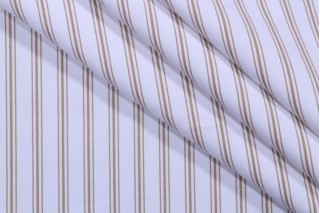 Terrasol Folly Ticking Stripe Acrylic Outdoor Fabric in Sand 