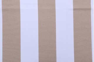 Terrasol Melbourne Stripe Solution Dyed Acrylic Outdoor Fabric in Sand 