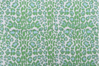 Trevi Fabrics Kamba Printed Cotton Drapery Fabric in Kelly 