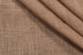 Solid Woven Burlap Decorator Fabric in Natural 