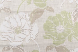 Thibaut Hampton Ponds F99239 Printed Drapery Fabric in Neutral 