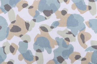 Robert Allen Graphic Colors Printed Cotton Drapery Fabric in Dew 
