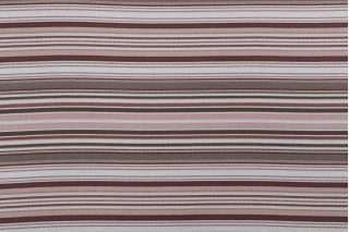 Phifer Stripe Woven Olefin Outdoor Fabric in Tearose