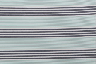 Phifer Stripe Woven Olefin Outdoor Fabric in Aquamarine