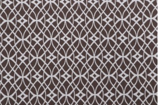 Phifer Scrollwork Woven Olefin Outdoor Fabric in Chocolate