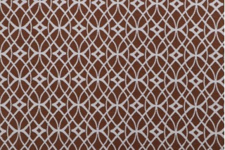 Phifer Scrollwork Woven Olefin Outdoor Fabric in Pecan