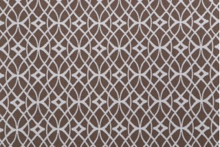 Phifer Scrollwork Woven Olefin Outdoor Fabric in Teak