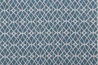 Phifer Scrollwork Woven Olefin Outdoor Fabric in Teal