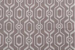 Phifer Chainlink Scrollwork Woven Olefin Outdoor Fabric in Mushroom