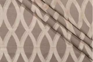 1 Yard Thibaut Helix Grois Point Velvet Upholstery Fabric in Cream W7273
