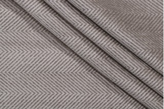 Thibaut Hillside Herringbone Chenille Upholstery Fabric in Steel W72932