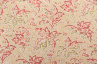 Thibaut Brunswick Printed Cotton Drapery Fabric in Yellow F9106