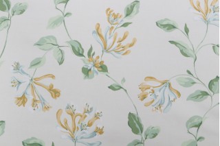Thibaut Honeysuckle Printed Cotton Drapery Fabric F96724
