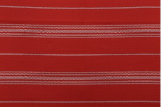 Bella Dura Ticking Woven Olefin Outdoor Fabric in Poppy