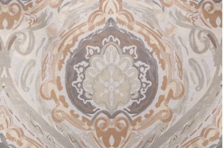Modern Damask Upholstery Fabric in Neutrals