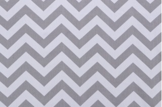 Premier Prints Zig Zag Printed Cotton Drapery Fabric in Storm