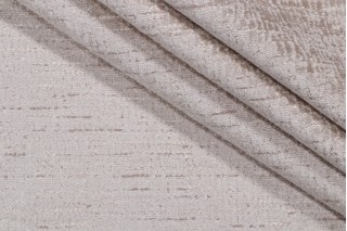 Patterned Chenille Upholstery Fabric in Linen
