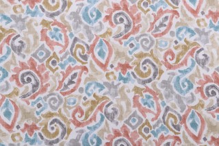 Magnolia Home Jester Printed Cotton Drapery Fabric in Tuscan 