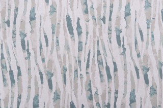 Magnolia Home Bennett Printed Cotton Drapery Fabric in Spa 