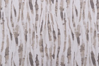 Magnolia Home Bennett Printed Cotton Drapery Fabric in Natural 