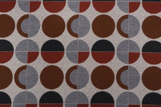 Risto Dot Woven Upholstery Fabric in Magma 