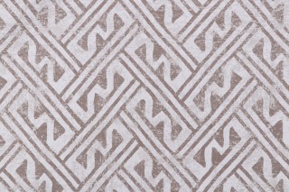 Magnolia Home Lander Printed Cotton Drapery Fabric in Beige 