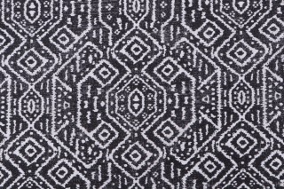 Magnolia Home Mesa Printed Cotton Drapery Fabric in Ebony 