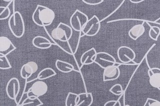 Magnolia Home Macaulay Printed Cotton Drapery Fabric in Slate 