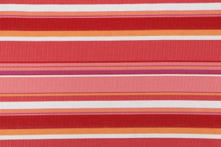 Brighton Stripe W77996 Woven Upholstery Fabric in Red and Pink
