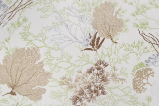 Thibaut Molokini F95734 Printed Drapery Fabric in Natural