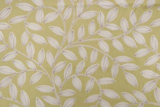 Thibaut Havendale Printed Linen Blend Drapery Fabric in Green F94913