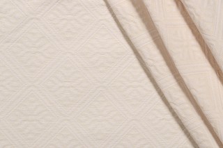 Thibaut Jamestown W73749 Matelasse Upholstery Fabric in Cream