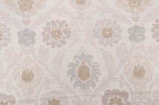 Thibaut Buccini F96056 Printed Drapery Fabric in Cream