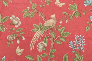 Thibaut Neuman F94706 Printed Drapery Fabric in Pink