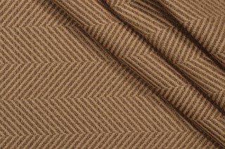 Thibaut Herringbone Woven Upholstery Fabric in Pecan