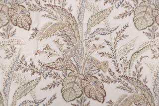 Thibaut Arlington F93817 Printed Drapery Fabric in Cream
